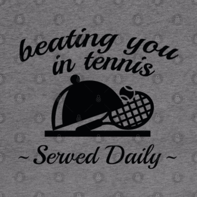 Beating You In Tennis by VectorPlanet